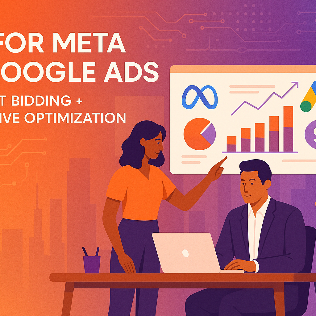 AI for Meta & Google Ads: Smart Bidding + Creative Optimization