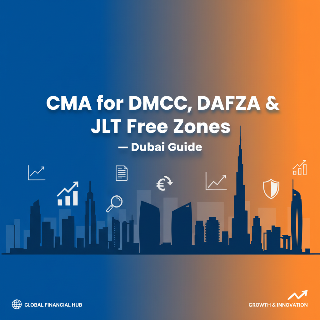 CMA for DMCC, DAFZA & JLT Free Zones — Dubai Guide